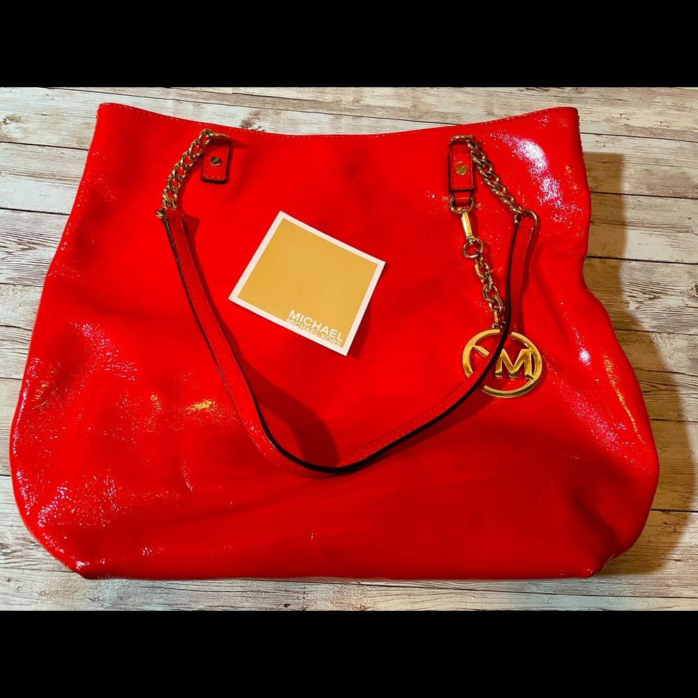 Michael Kors orange/red bag